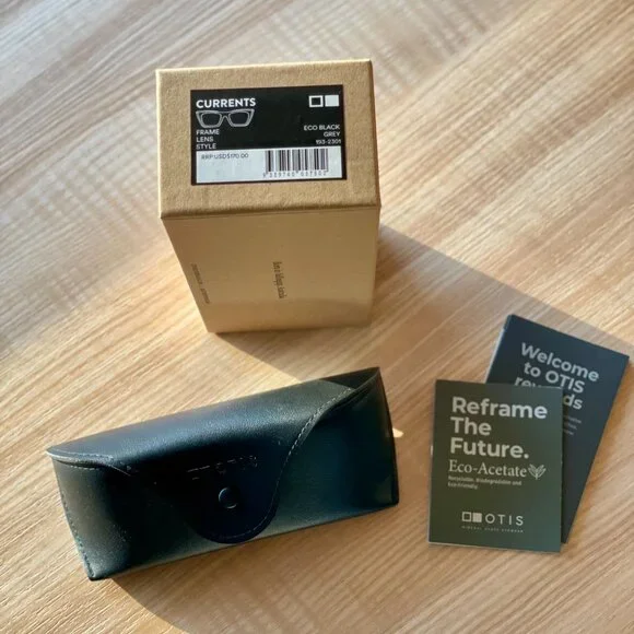 NWT • Otis Eyewear CURRENTS Cat Eye Sunglasses currents-eco-black-greyotis-  main image 4